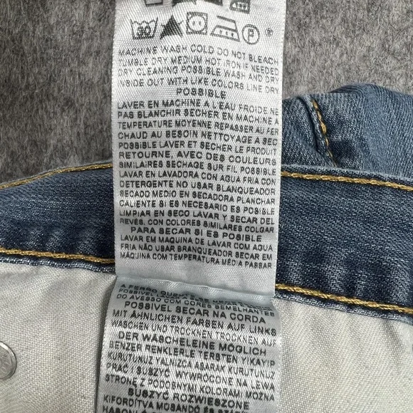 Levis 559 Jeans Mens 38x32 Blue Medium Wash Relaxed Fit Straight Leg Denim Pants - Picture 7 of 16